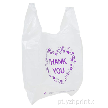Sacolas de plástico transparente sacolas de varejo para feira